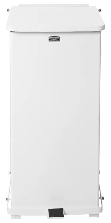 Rubbermaid Commercial FGST24EPLWH Defenders Sq Step Can 49L/13G Affordable