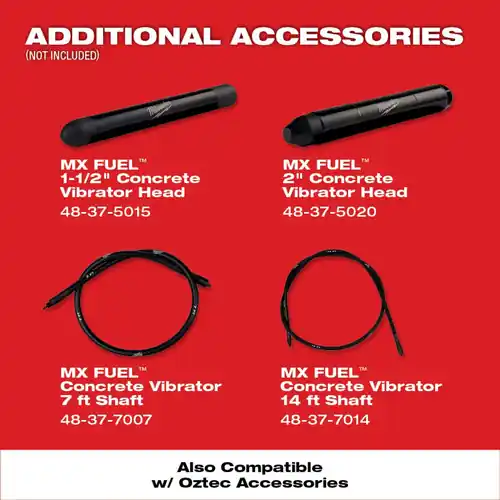 While Supplies Last Milwaukee Tool MXF371-2XC MX FUEL Backpack Concrete Vibrator Kit