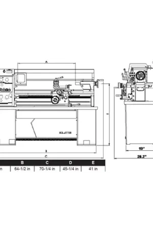 JET JT9-892315 E-1236VS With ACU-RITE 303 CSS DRO Factory Price