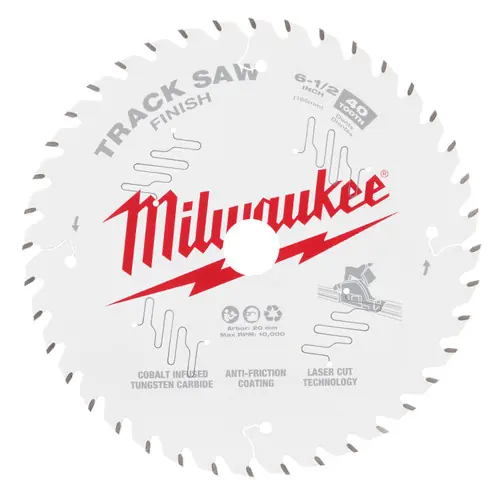Hot Picks Milwaukee Tool 48-40-0625 6-1/2 40T Finish Track Saw Blade, 5 Pack
