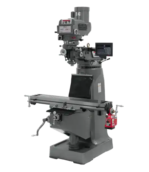 Fan Favorite JET JT9-690087 JTM-4VS Mill With Newall NMS800 DRO and X- Axis Powerfeed