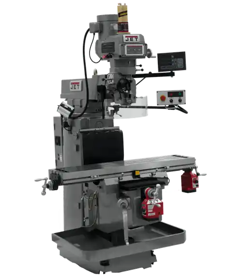Price Drop JET JT9-698070 JTM-1254VS With Newall NMS800 DRO X & Y Powerfeeds & Air Power Drawbar