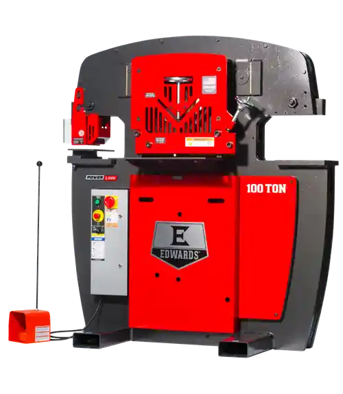 Crafted EDWARDS ED9-IW100-1P230-A 100 Ton Ironworker 1 Phase, 230 Volt With Powerlink