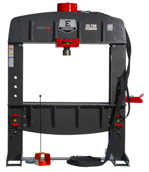 EDWARDS ED9-HAT9020 110 Ton Shop Press And Portable Power Unit 3 Phase, 230 Volt Free Returns