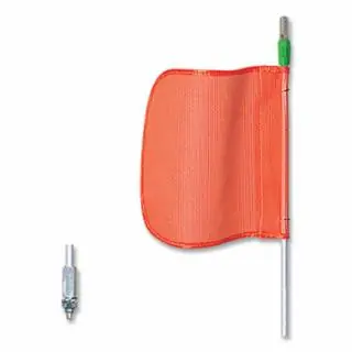 Shop Now Checkers FS5L-O Wrng Whip5‘Light12" Orange Flagplainhex Base