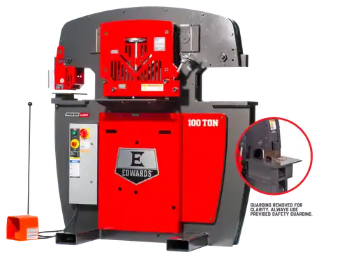 Time-Limited EDWARDS ED9-10203512 100 Ton Ironworker 3 Phase, 208 Volt, Powerlink, Coper Notcher