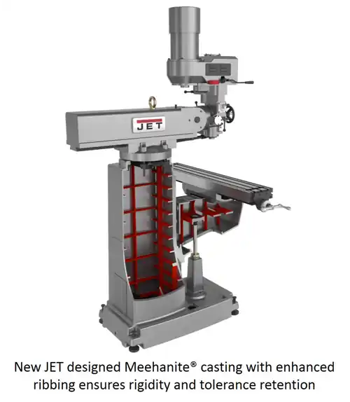 JET JT9-690504 JTM-949EVS Mill With X, Y and Z-Axis Powerfeeds Don't Miss Out