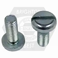 M6-1.00 x 55 mm Machine Screws, Slotted Pan Head, Metric Class 4.8, Zinc Cr+3, DIN 85, Qty 150 Popular