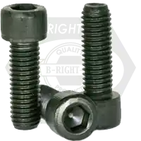 7/16"-14 x 2" Socket Head Cap Screws, Thermal Black Oxide, Full Thread, Coarse (UNC), Alloy Steel, Qty 50 Must Have