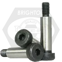 3/16"-8-32 x 1" Socket Shoulder Screws, Thermal Black Oxide, Coarse (UNC), Alloy Steel, Qty 25 Crafted