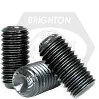 Trusted Brand 5/16"-18 x 1 3/4" Socket Set Screws, Knurled Cup Point, Thermal Black Oxide, Coarse (UNC), Alloy Steel, Qty 100