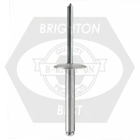 Markdown Abs 6-8L 3/16 (.376-.500) x 0.675 Al5056 / Steel Large Dome Head Blind Rivet, Qty 500