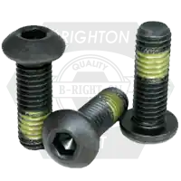 3/8"-24 x 5/8" Button Head Socket Cap Screws, Nylon-Patch Thermal Black Oxide, Full Thread, Fine (UNF), Alloy Steel, Qty 100 Shop Now