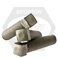 1/4"-20 x 1 1/2" Square Head Set Screws, Oval Point, Plain Finish, Coarse (UNC), Case Hardened, Qty 100 Free Returns