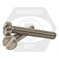 Instant Buy M3-0.50 x 25 mm Machine Screws, Slotted Cheese Head, 18-8 Stainless Steel A2, Full Thread, DIN 84, Qty 1000