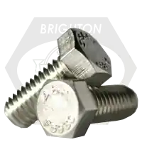5/8"-11 x 14" Hex Cap Screws, 18-8 Stainless Steel A2, Partial Thread (6" Thread), Coarse (UNC), ASTM F593, Qty 5 Crafted