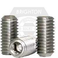 Seasonal Sale 10-24 x 1 1/2" Socket Set Screws, Cup Point, 18-8 Stainless Steel A2, Coarse (UNC), Qty 100