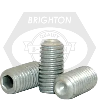 M5-0.80 x 10 mm Socket Set Screws, Cup Point, Grade 45H, Mechanical Zinc Cr+3, ISO 4029 / DIN 916, Qty 5000 Best Price