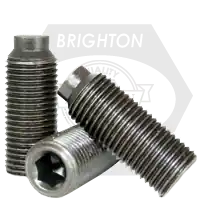 6-32 x 7/16" Socket Set Screws, 1/2 Dog Point, Black Oxide, Coarse (UNC), Alloy Steel, Qty 100 Low Price