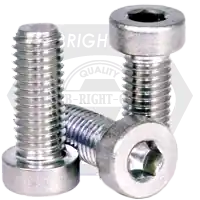 Best Seller 10-24 x 3/4" Low Head Socket Cap Screws, 316 Stainless Steel A4, Full Thread, Qty 100