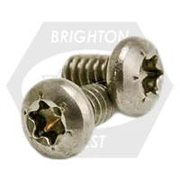 M6-1.00 x 30 mm Machine Screws, Torx Pan Head, T30 Drive 6-Lobe, 18-8 Stainless Steel A2, Full Thread, Metric ISO 14583, Qty 100 Secure Checkout