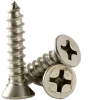 Top Pick 6-18 x 1 3/8" Self-Tapping Screws, Phillips Flat Head, Type A, 18-8 Stainless Steel A2, Full Thread, Qty 1000