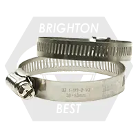 6M-Mini (1/2"-7/8") (12mm-23mm) 304 Stainless Steel Housing And Band - Steel Nickel Plated Screw (Worm-Gear), Qty 100 Buy Direct