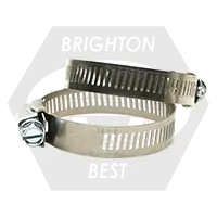 Final Sale 44 (2-1/4"-3-1/4") (57mm-82mm) 304 Stainless Steel Housing & Band w/ 430 Stainless Steel Zinc Plated Screw (Worm-Gear), Qty 75