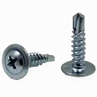 Hot Picks 10-16 x 1" Proferred Self-Drilling Screws, Phillips Pan Head, 3 Point, Zinc Cr+3, Qty 5
