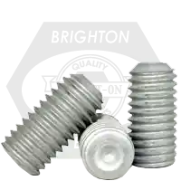 4-40 x 3/16" Socket Set Screws, Cup Point, Mechanical Zinc Cr+3, Coarse (UNC), Alloy Steel, Qty 100 Cheap