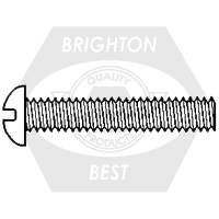 5/16"-18 x 1 1/2" Machine Screws, Slotted Round Head, 304 Stainless Steel, Full Thread, Coarse (UNC), Qty 100 Hassle-Free Returns