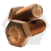 1/2"-13 x 5 1/2" Hex Cap Screws, Silicon Bronze, Full Thread, TFL 651, Made in USA, Qty 25 Crafted