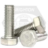 In Demand M22-2.50 x 70 mm Hex Cap Screws, 18-8 Stainless Steel A2, Full Thread, Coarse (UNC), DIN 933, Qty 10