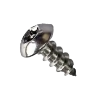 Holiday Sale 10-12 x 3/4" Self-Tapping Screws, 6-Lobe Pin-In Button Head, Tamper Resistant, Type A, 304 Stainless Steel, Fully Threaded, Qty 500