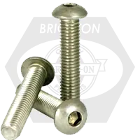 Premium M8-1.25 x 10 mm Button Head Socket Cap Screws, 316 Stainless Steel A4, Full Thread, Coarse (UNC), Qty 100