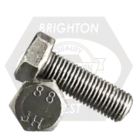 M20-1.50 x 80 mm Hex Cap Screws, Metric Class 8.8, Plain Finish, Full Thread, Extra Fine, Medium Carbon Steel, DIN 961, Qty 25 Free Returns