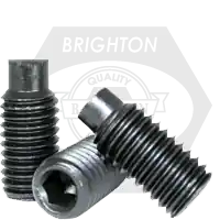 M20-2.50 x 50 mm Socket Set Screws, Dog Point, Metric Class 45H, Black Oxide, Coarse (UNC), Alloy Steel, ISO 4028 / DIN 915, Qty 100 Fast Shipping