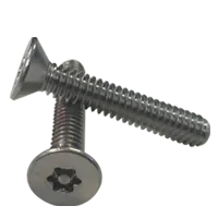 10-24 x 1 1/2" Machine Screws, Hex Socket Pin-In Flat Head (Tamper-Resistant), 18-8 Stainless Steel, Full Thread, Qty 500 Reduced Price