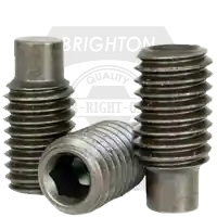 Popular 5-40 x 3/8" Socket Set Screws, Full Dog Point, Black Oxide, Coarse (UNC), Alloy Steel, Qty 100