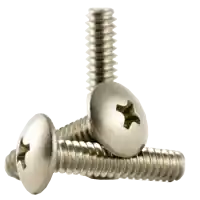 Genuine 1/4"-20 x 5/8" Machine Screws, Slotted Truss Head, 18-8 Stainless Steel A2, Full Thread, Coarse (UNC), Qty 500