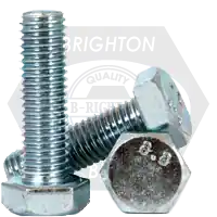 M8-1.00 x 70 mm Hex Cap Screws, Metric Class 8.8, Zinc Cr+3, Partial Thread, Fine (UNF), Medium Carbon Steel, DIN 960, Qty 100 Time-Limited