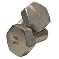 Order Now 1"-8 x 2 1/2" 316 Stainless Steel B8M Heavy Hex Head Cap Screw, ASTM A193 Class 1, Fully Threaded, Qty 30