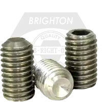 Express Delivery M16-2.00 x 20 mm Socket Set Screws Cup Point, 18-8 Stainless Steel A2, Coarse (UNC), Qty 50