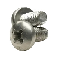 Budget 6-32 x 1/2" Machine Screws, Phillips Pan Head, Type F, 410 Stainless Steel, Fully Threaded, Hardened, Qty 500