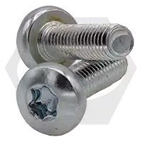 Holiday Sale M6-1.00 x 25 mm Machine Screws, Torx Pan Head, T30 Drive 6-Lobe, Metric Class 4.8, Zinc Cr+3, Full Thread, ISO 14583, Qty 200