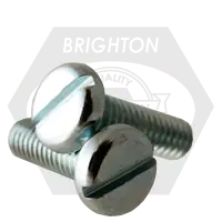 Price Cut 5/16"-18 x 1 1/4" Machine Screws, Slotted Pan Head, Zinc Cr+3, Full Thread, Qty 1200