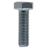 Last Chance 7/8"-14 x 2 1/2" Hex Cap Screws, Grade 5, Zinc Cr+3, Full Thread, Made in China, Qty 65