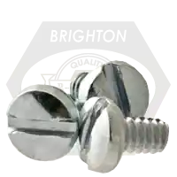 Next Day Delivery 1/4"-20 x 1 1/2" Machine Screws, Slotted Binder Undercut, Zinc Cr+3, Full Thread, Coarse (UNC), Qty 2000