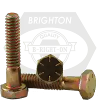 Seasonal Sale 3/4"-10 x 10" Hex Cap Screws, Grade 8, Zinc-Yellow Bake Cr+6, Partial Thread, Coarse (UNC), Import, Qty 30