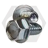 Last Chance 10-32 x 1/2" Thread Rolling Screws, Unslotted Indent Hex Washer Head HWH, Zinc Cr+3 & Wax , Full Thread, Qty 6000